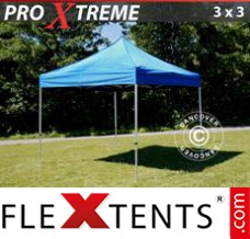 Tonnelle pliante FleXtents Xtreme 3x3m Bleu
