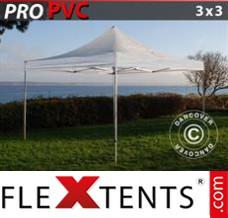 Tonnelle pliante FleXtents PRO 3x3m Transparent