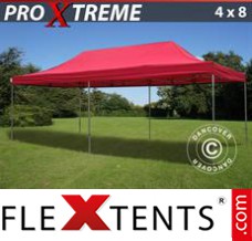 Tonnelle pliante FleXtents Xtreme 4x8m Rouge