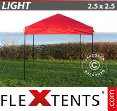 Tonnelle pliante FleXtents Light 2,5x2,5m Rouge