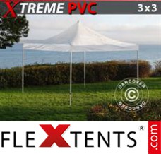 Tonnelle pliante FleXtents Xtreme 3x3m Transparent