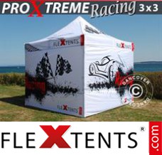 Tonnelle pliante FleXtents PRO Xtreme Racing 3x3m, Edition limitée
