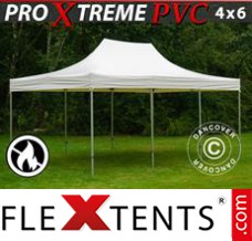 Tonnelle pliante FleXtents Xtreme Heavy Duty 4x6m, Blanc