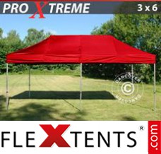 Tonnelle pliante FleXtents Xtreme 3x6m Rouge